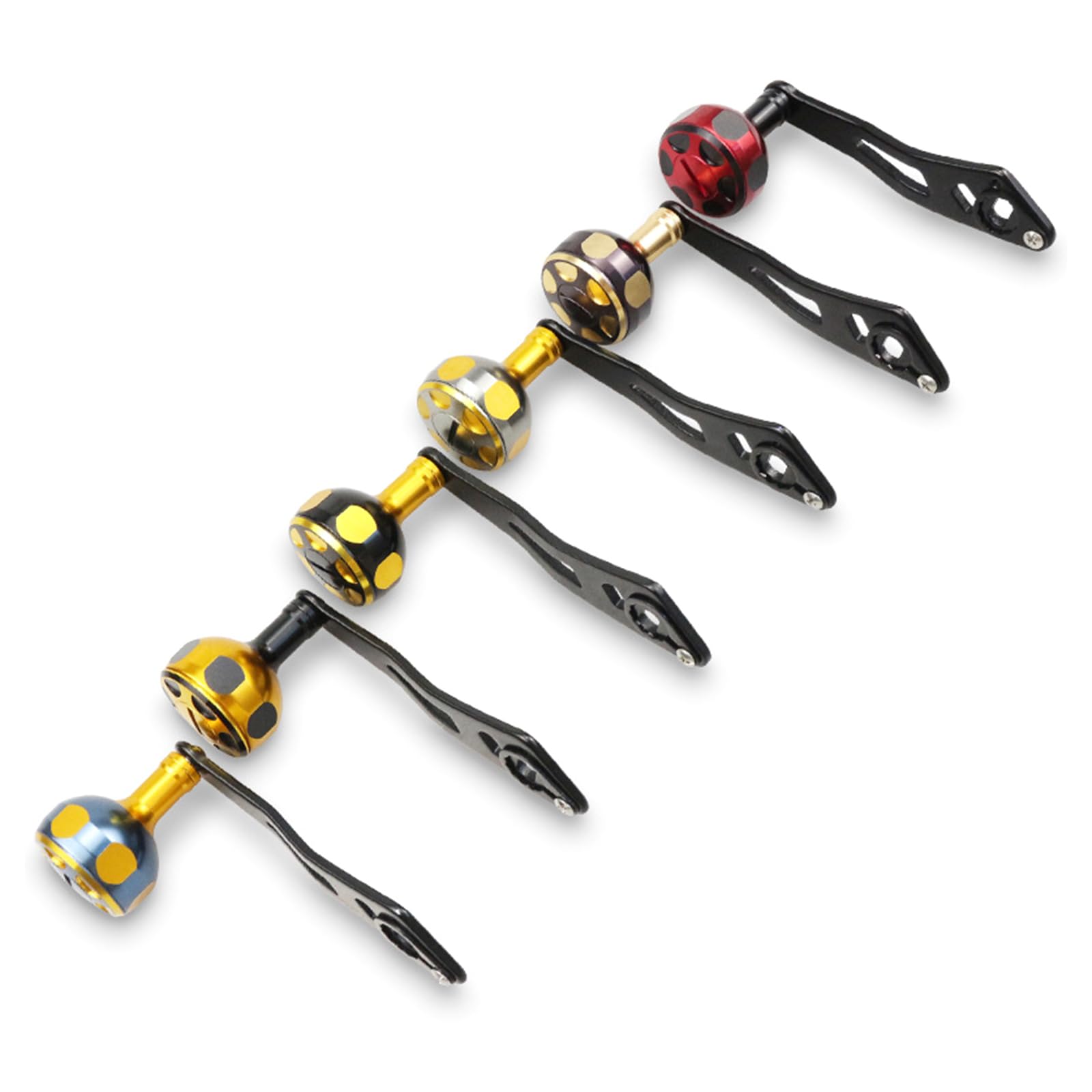 NUOVO Gomexus FY98 Doppio Manico 82mm per Mulinello Shimano Manopole