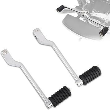 Front and Rear Levers w/Shifter Pegs,Heel/Toe Shift Pegs for Harley 1986-2017 FL Softail,1988-2024 Touring Road King Road Glide Street Glide Electra Glide and 2008-later Trike Models