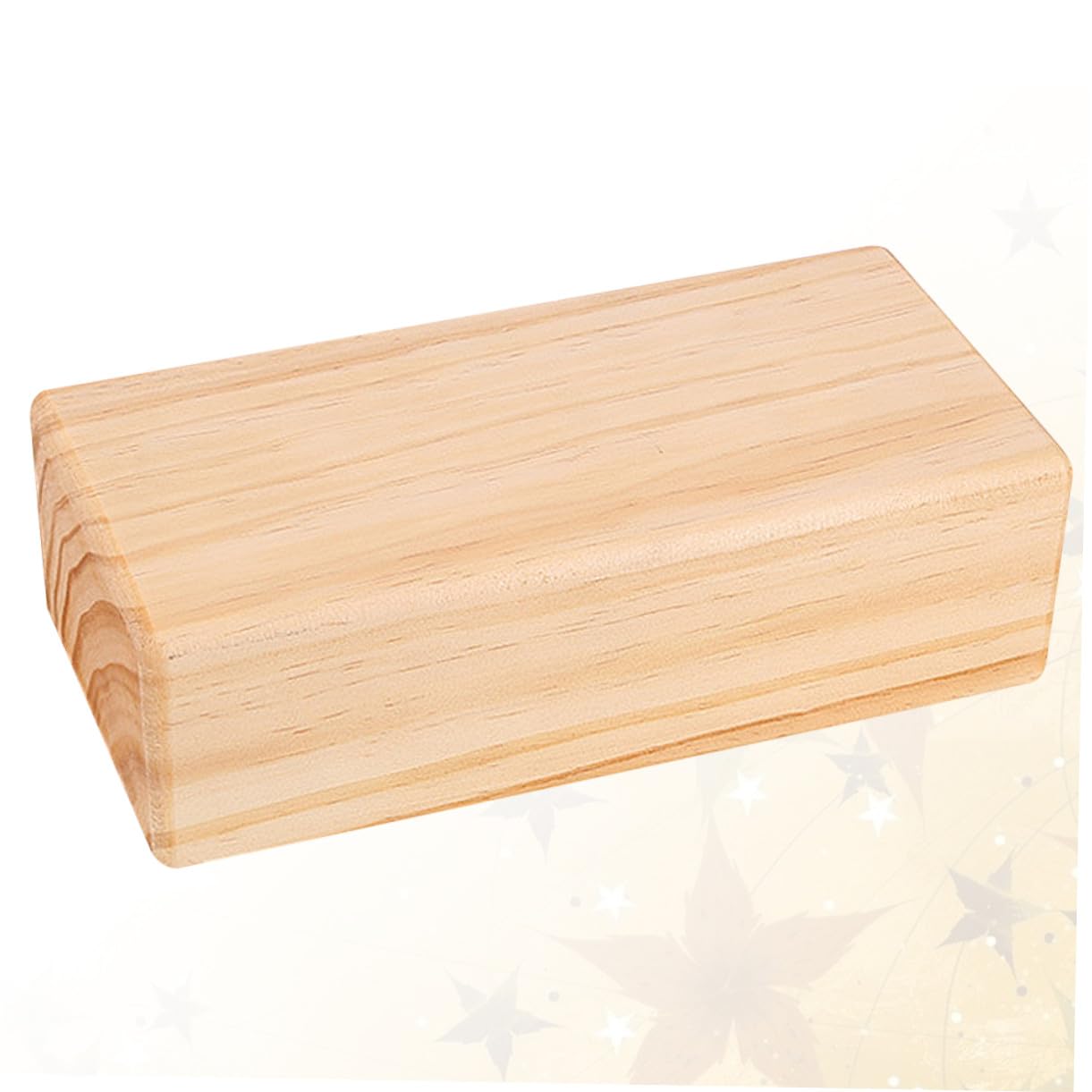 SUPVOX Bloque De Yoga Sólido De Madera Maciza Amarillo Claro, Antideslizante y Resistente, Accesorio De Yoga Ligero Para Ejercicios y Pilates, Adecuado Para Uso Diario y Entrenamiento Casa