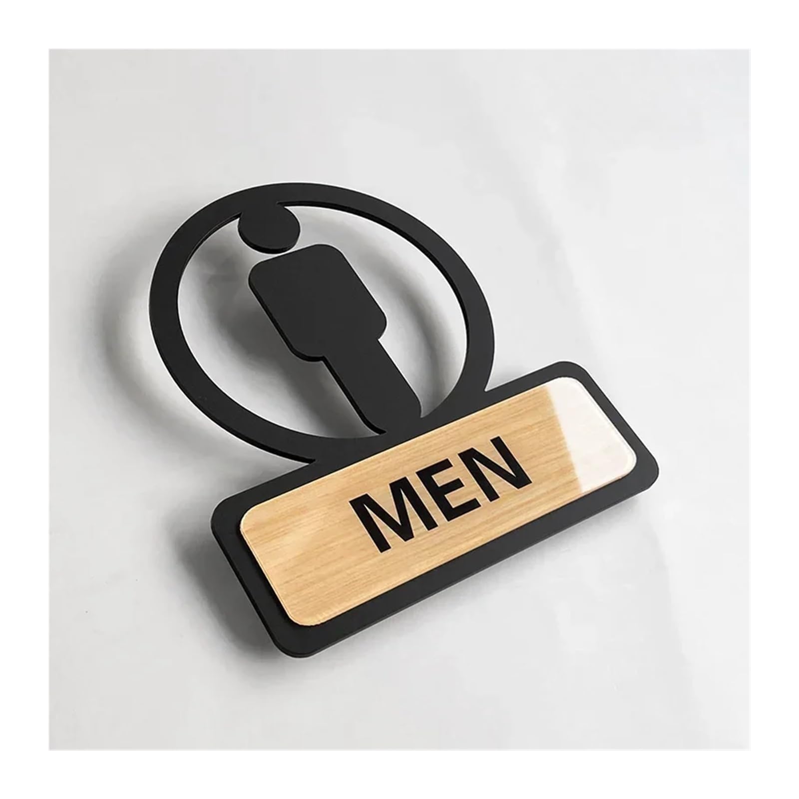 Toilet Sign Toilet Sign Self Adhesive Bathroom Signage Restroom Reminder(2)