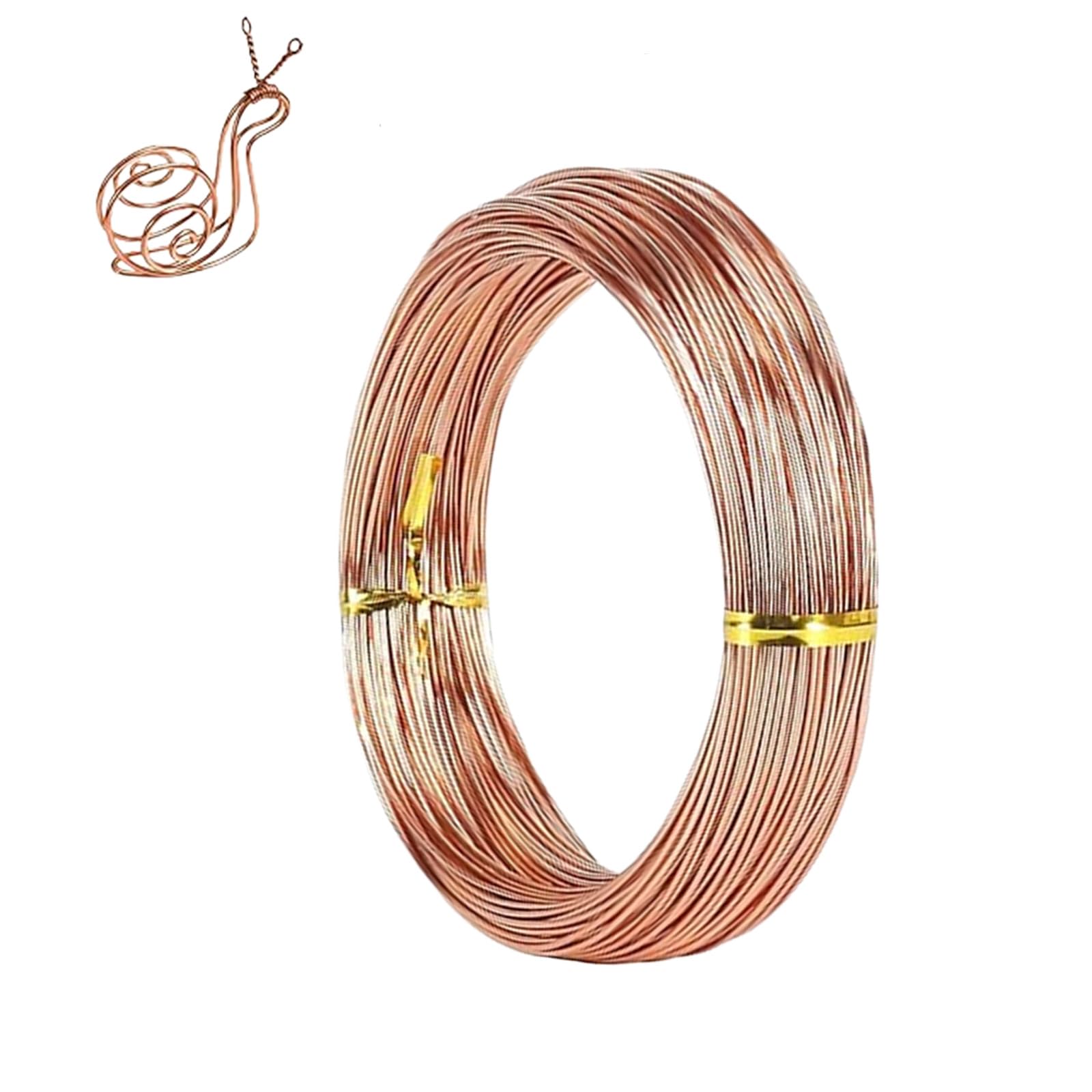 18 Gauge Aluminum Craft Wire 1mm 165 Feet,Copper Bendable Sculpting Metal Wire,Metal Crafting Wire for Sculpting,Wreath Craft,Floral Making,Jewelry Making,Weaving and Wrapping Copper Wires