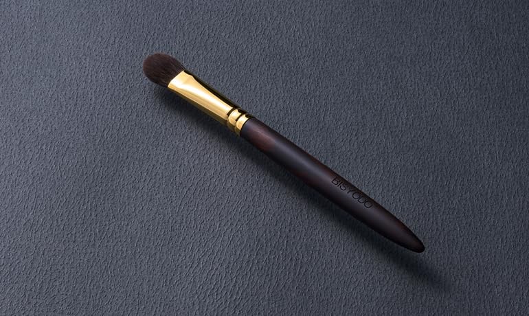 BISYODO Grand Series Eye Shadow Brush - Round Flat Type, Black