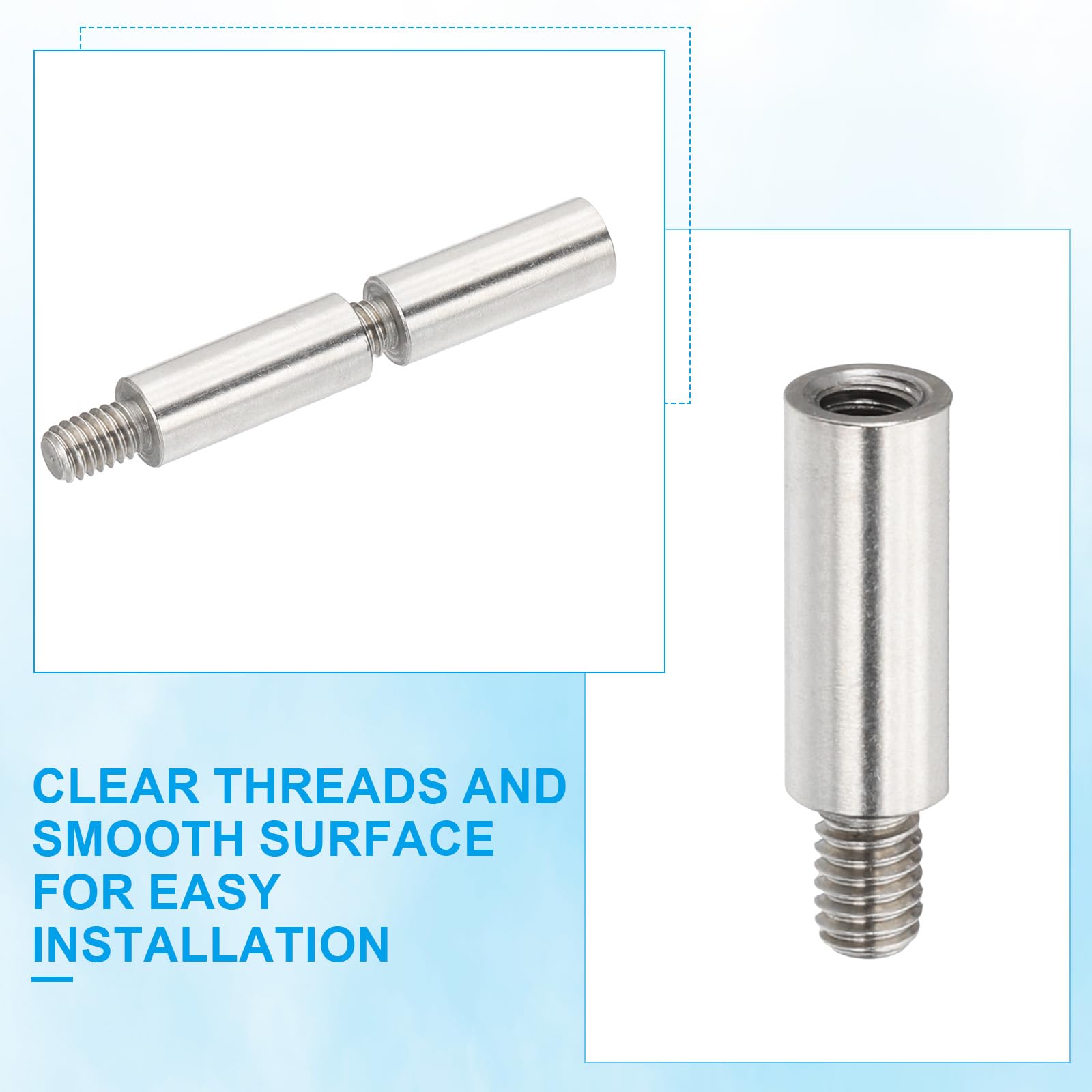 PATIKIL 16 Pc M4x15+6mm Distanziali In Acciaio Inox Adattatori Filettatura Maschio Femmina Spessori Per PCB, Quadcopter Drone, Computer E Circuit