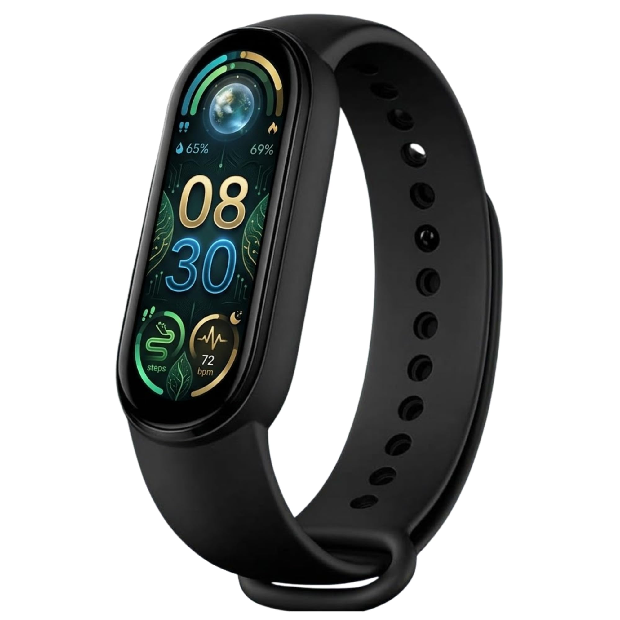 Drumstone M6 Fitband Heart Rate Monitor, Bluetooth Activity Tracker Watch with Fitness, Sports, Health Monitoring & Daily Activity Tracking, Smart Fitness Band