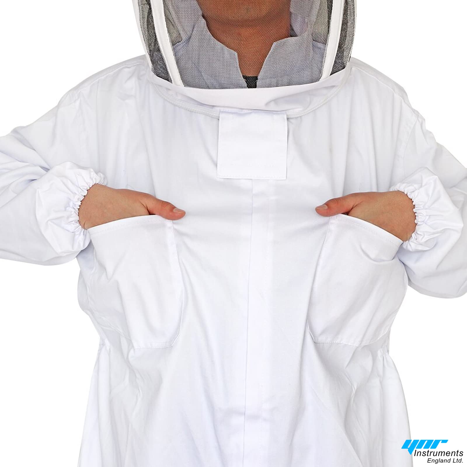 Abbigliamento completo in cotone per apicoltura, cappello, cappello, cappello, giacca, protezione apicoltori, apicoltori, attrezzatura per tuta (XXL)