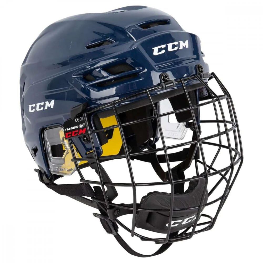 CCM Tacks 210 Combo Senior NavyXS Casque de hockey sur glace