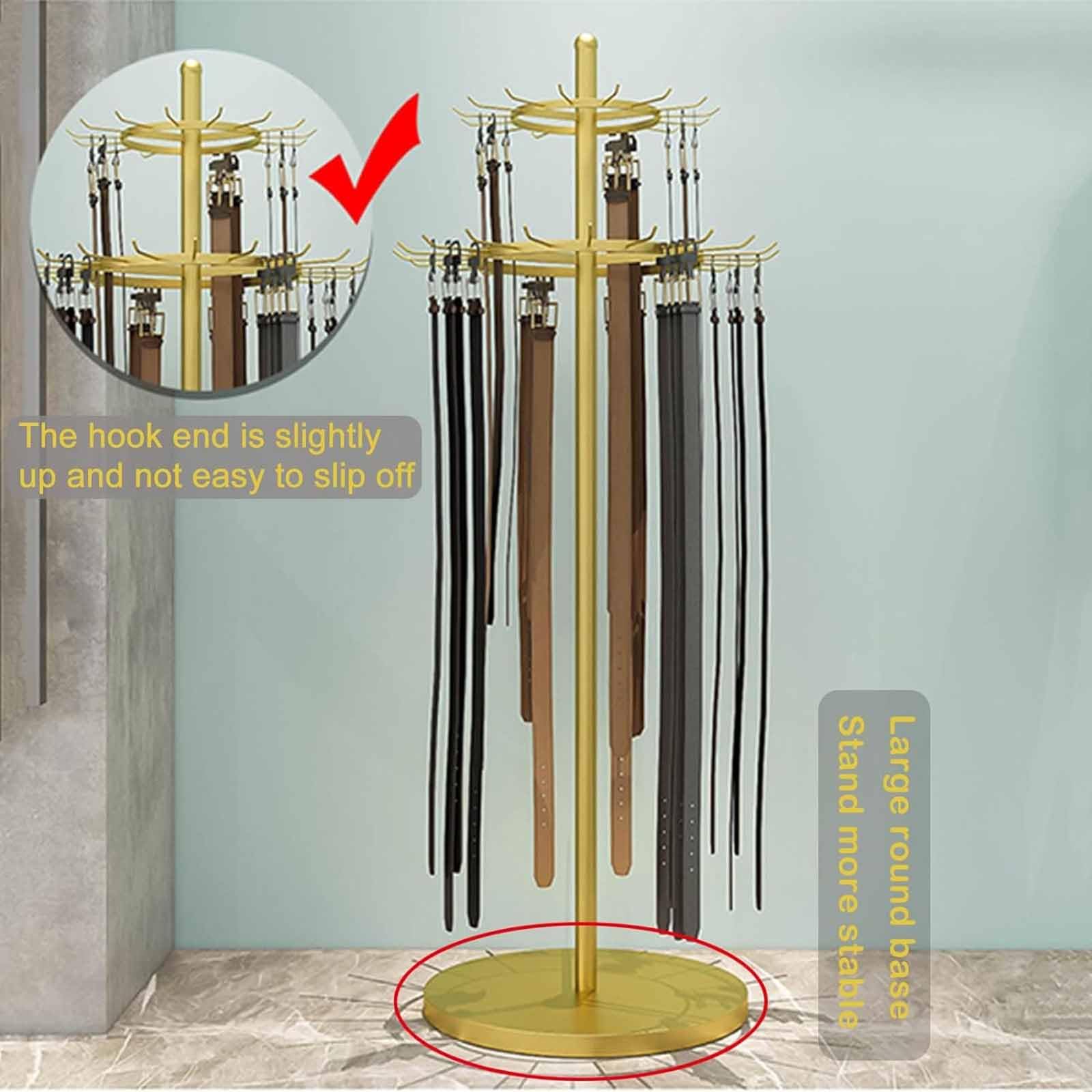 Bodenstehende Metall-Gürtelbügel, Gürtelaufbewahrung, Organizer für Schränke, Bekleidungsgeschäft, langlebiges Design für effizientes Raummanagement