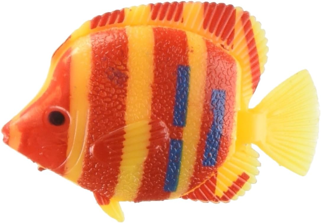 Uxcell 3 Piece Striped Aquarium Manmade Tropical Fish