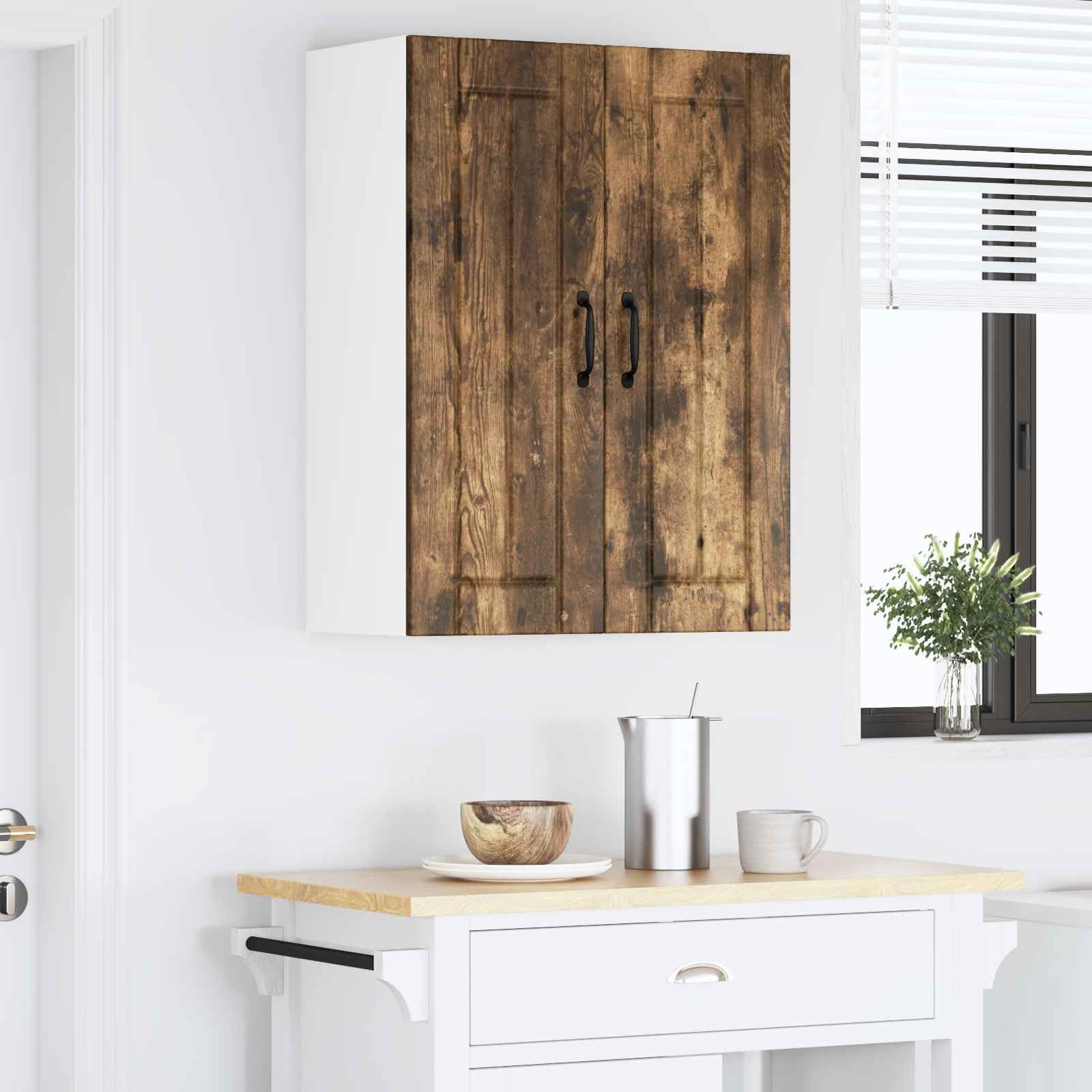 Küchenschrank Geräucherte Eiche, 60x31x80 cm Holzwerkstoff, Langlebiger Küchenschrank für Kochutensilien, Praktische Aufbewahrungslösung