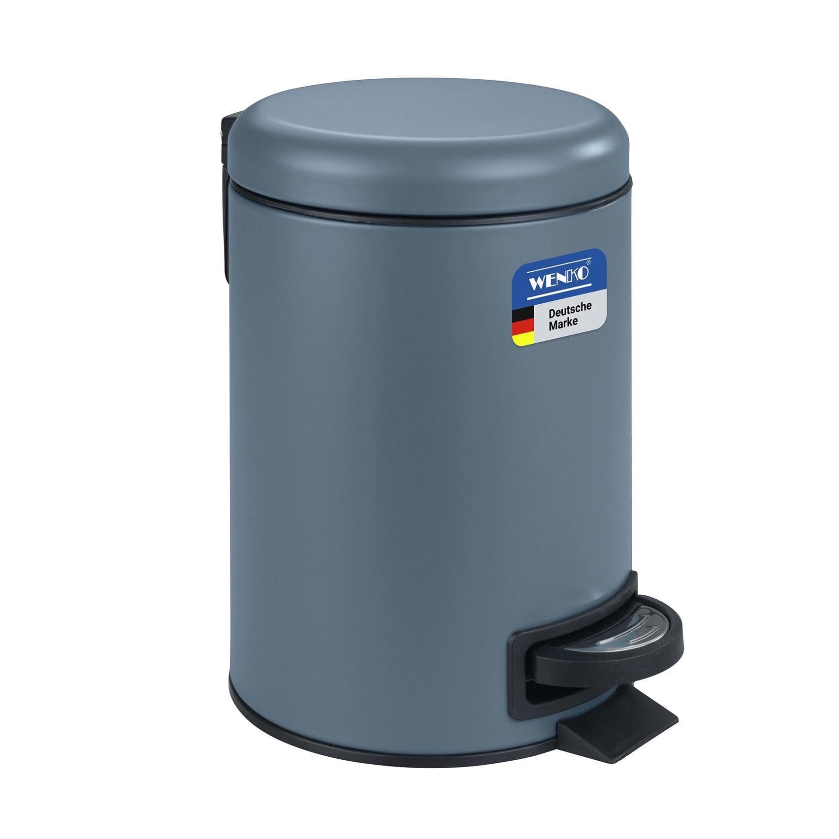 WENKO Leman Cosmetic Pedal Bin Slate Blue 3 L