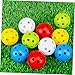 BESPORTBLE 12pcs Golf Practice Ball Outdoor Balls Practice Plastic Baseballs Sports Balls Plastic Balls Indoor Golf Golfing Training Balls Pe Plastic Halloween Indoor Ball