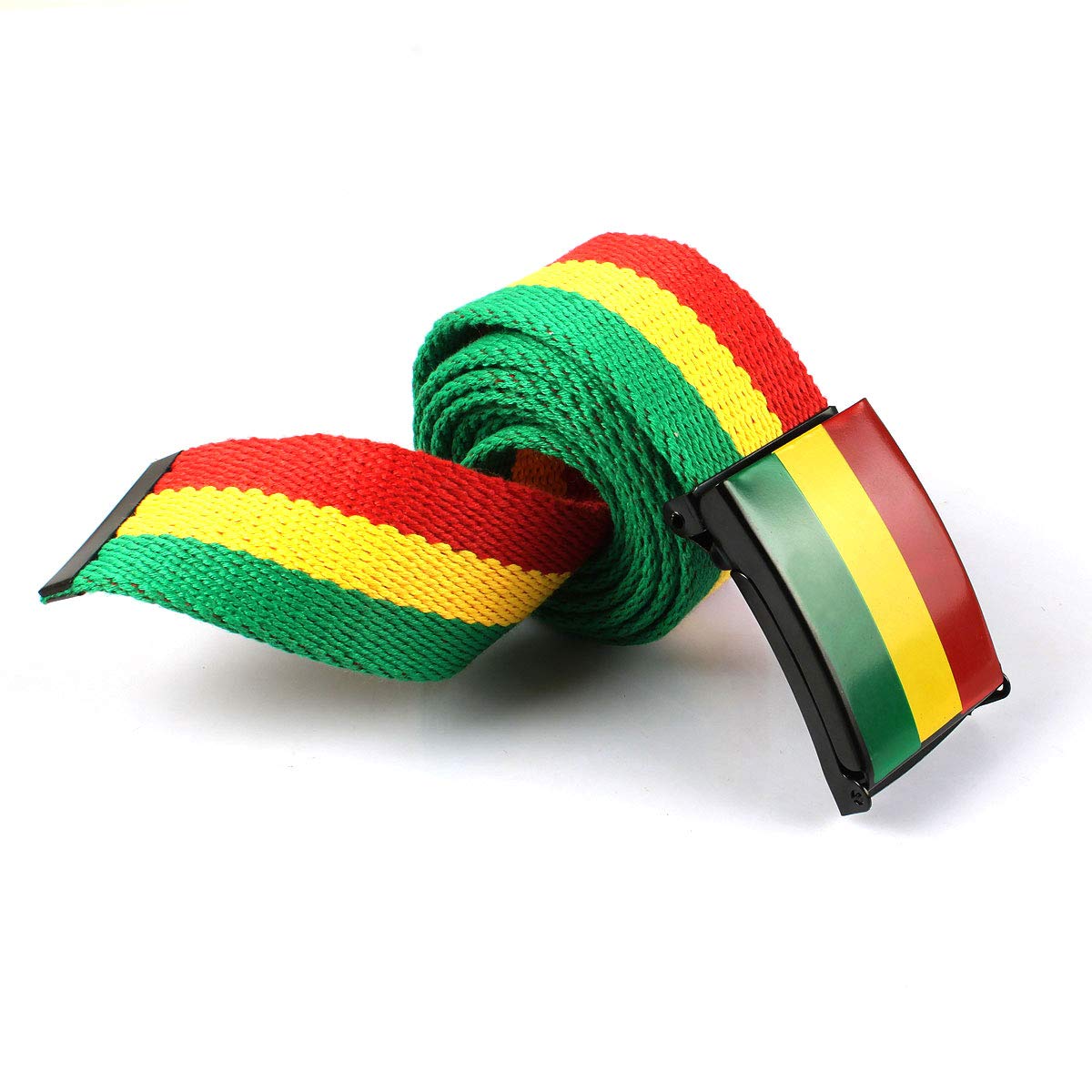 Rasta Jamaican RGY Canvas Belt with Styilish Buckle - - One size