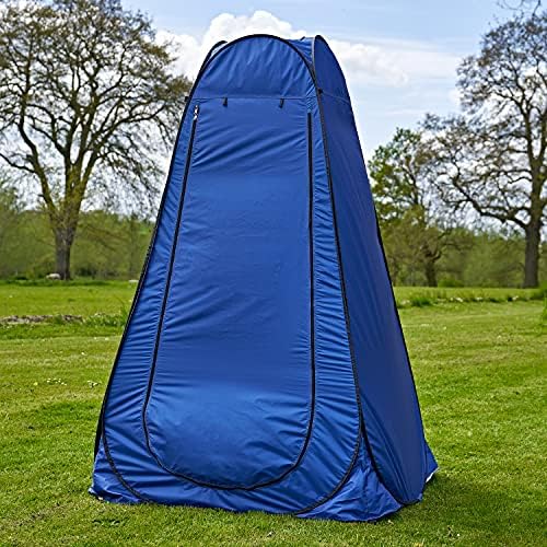 SA Products Camping Shower Tent - Portable Toilet Pop-Up Tent for Fishing, Hiking, Beach, Festival, Outdoor Use - Changing Room Canopy, Easy to Set Up - Fits 1 Person - 120x120x190cm, 10-Pack, Green