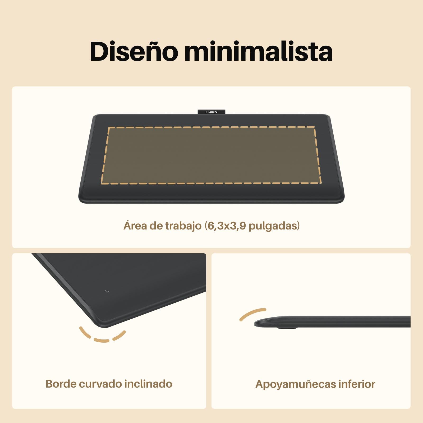 Huion Tableta Gráfica Inspiroy Frego S con Bluetooth, Pentech 3.0+, Tableta de Dibujo de 6,3x3,9 Pulgadas para Dibujar, Diseñar, Trabajar con Mac, PC y Dispositivos Móviles