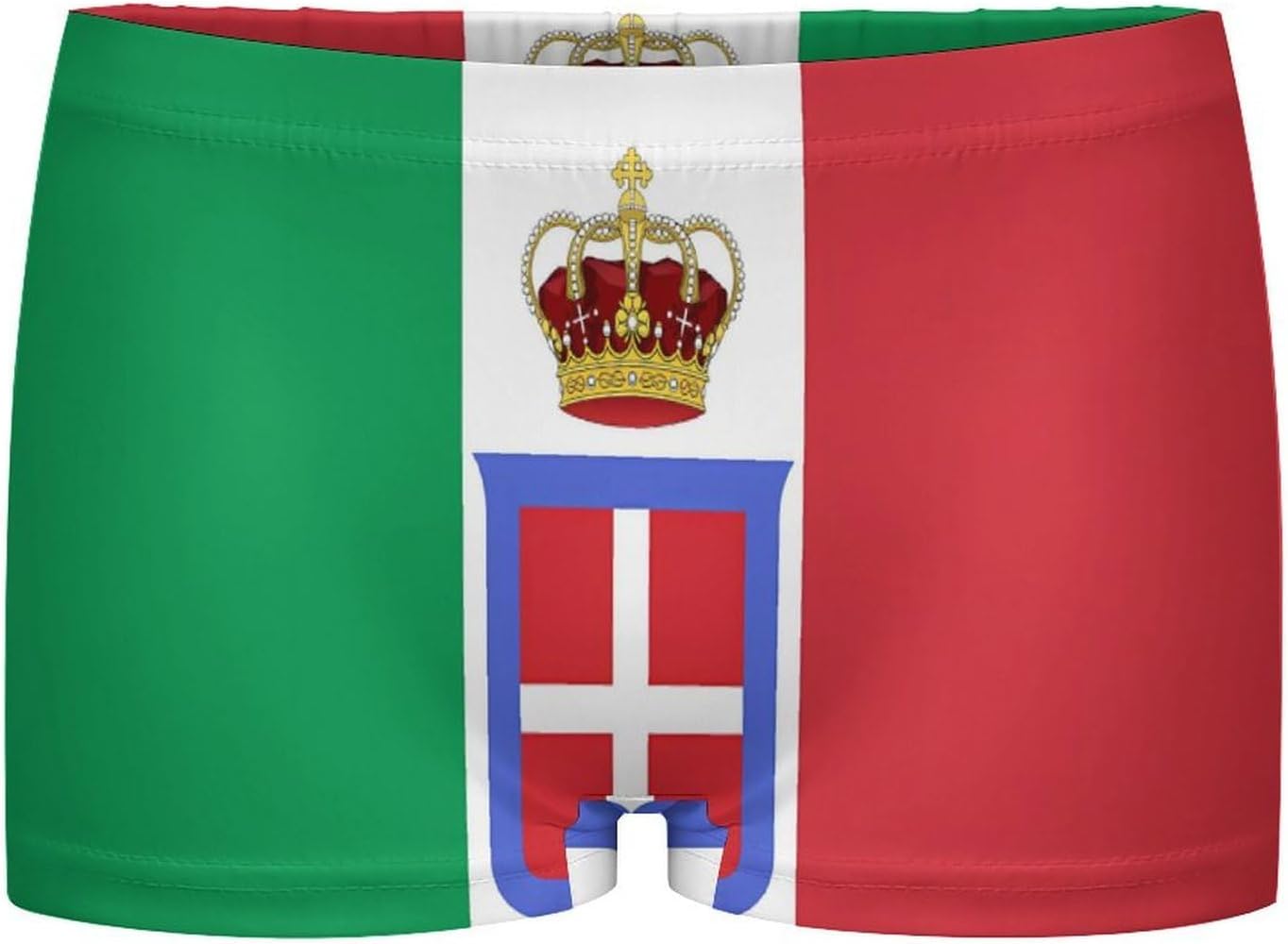 Flag of Italy Crowned Funny Women's Boxer Briefs Breathable Underpants Trunks Stretch Underwear