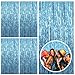 5 Pack Blue Backdrop Curtain Tinsel Streamers Ocean Themed Decor Birthday Party Decorations Foil Fringe Backdrop Graduation Baby Shower Bachelorette Winter Party Decorations Supplies