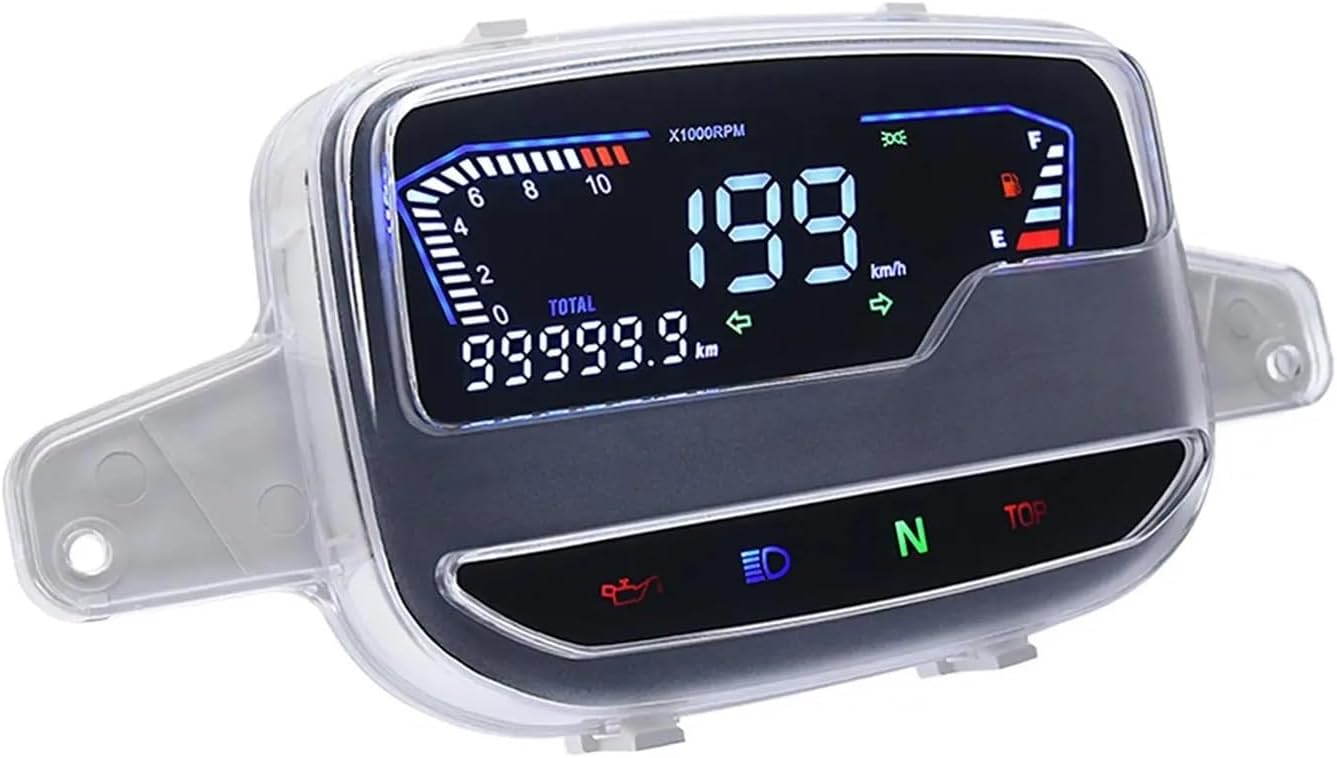 Motorcycle Speedometer Gauge Digital Motorcycles Tachometer Indicator Light Odometer for SS2 Motorcycle Tachometer Gauge Tachometer Odometer Gauge