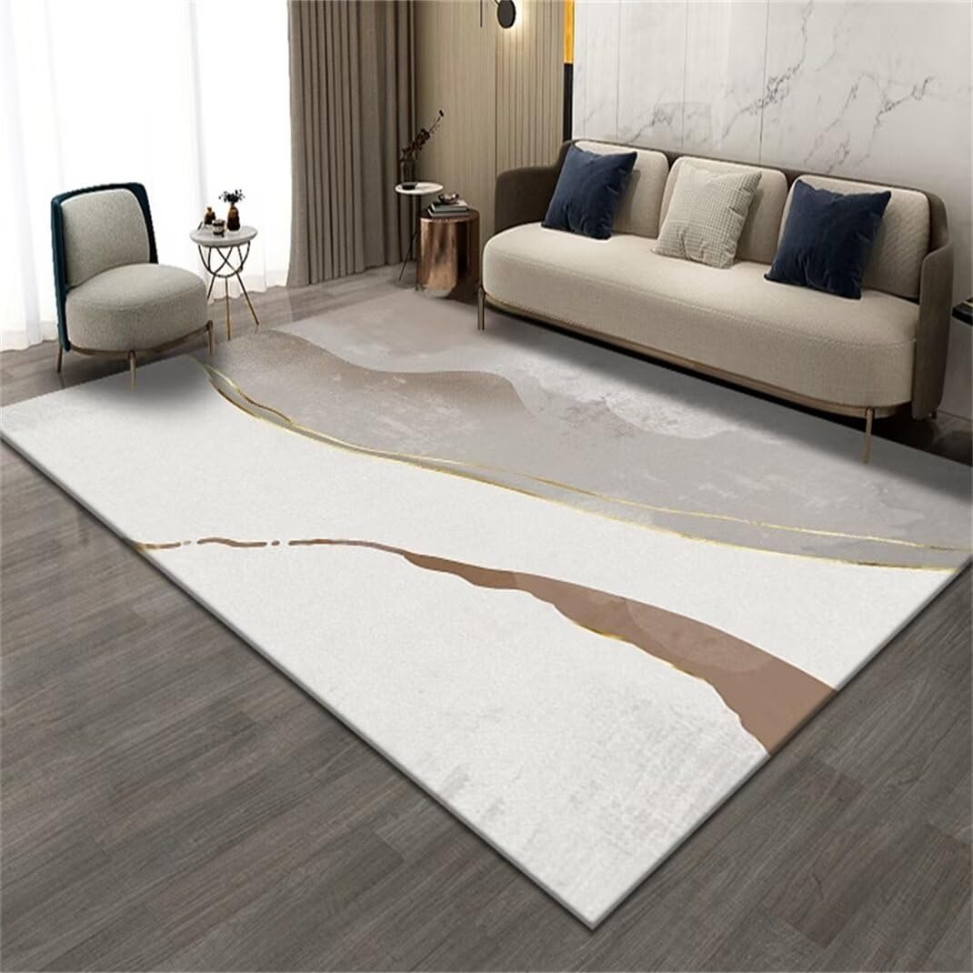 Tapis de salon lavable et grand tapis gris pour bébé rampant en toute sécurité
