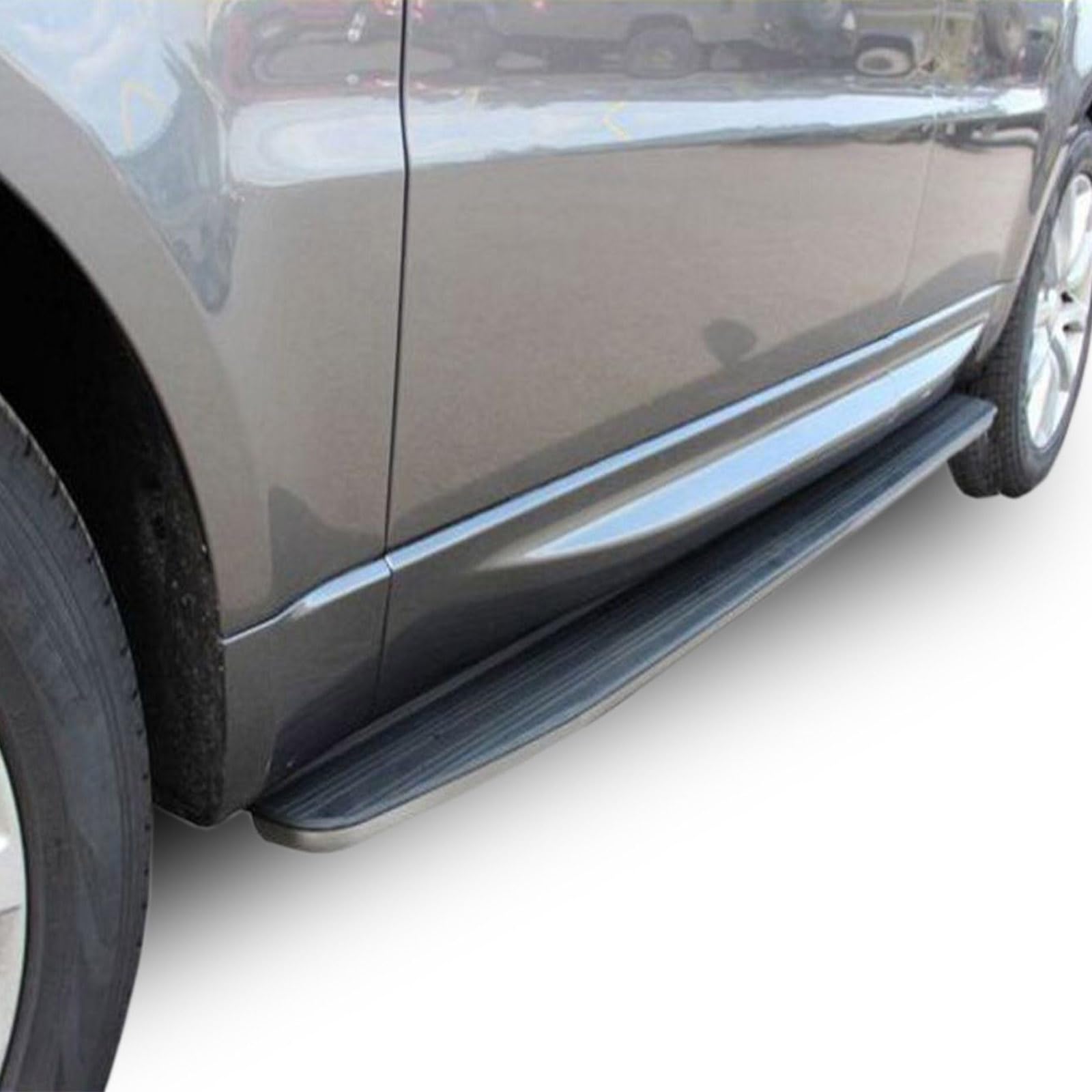 J&J AUTOMOTIVE Pedane Laterali per Land Rover Range Sport 2012-2023, Sottoporta Minigonne in Alluminio e Plastica ABS, Set Completo con Materiale di Montaggio Incluso
