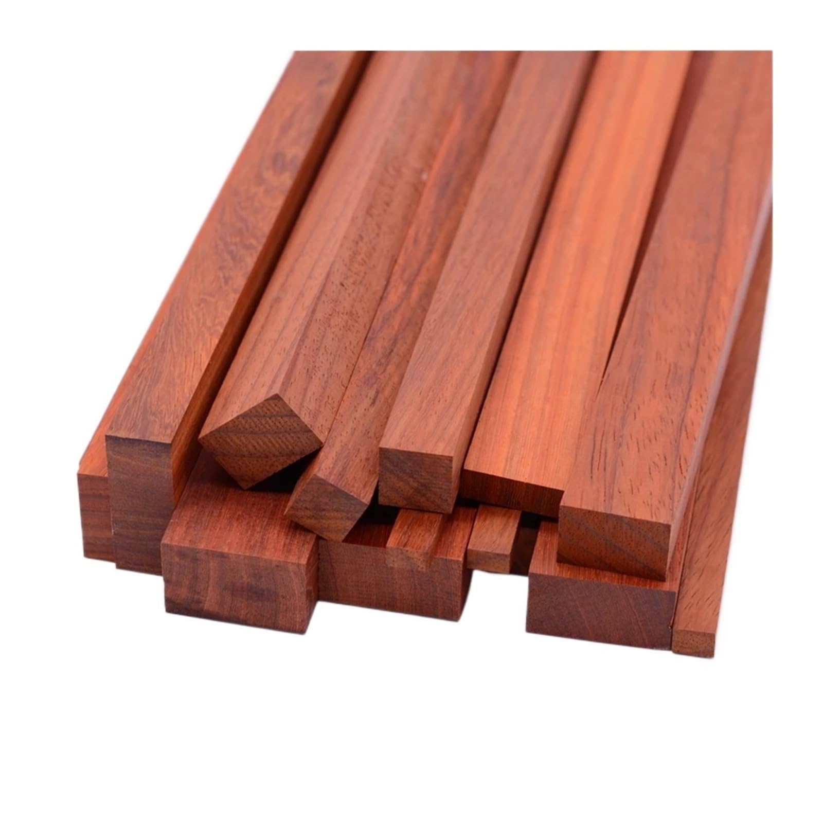 Rzeźba w drewnie czerwony palisander długi pasek drewniane kwadraty ręcznie robione DIY mahoń rzeźba materiał lite drewno meble biurko dekoracyjne drewno drewniane patyczki (20 x 5 x 5 cm 1 szt.)