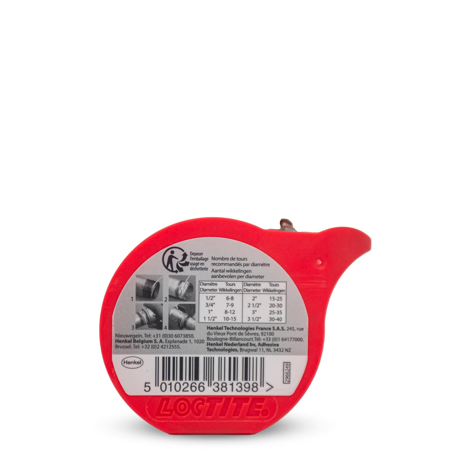 LOCTITE® 55 24 x 50 m szpula - drut uszczelniający do hydrauliki | Taśma uszczelniająca do węży | Zastępuje przędzę i pastę uszczelniającą | Idealne rozwiązanie do uszczelniania hydrauliki