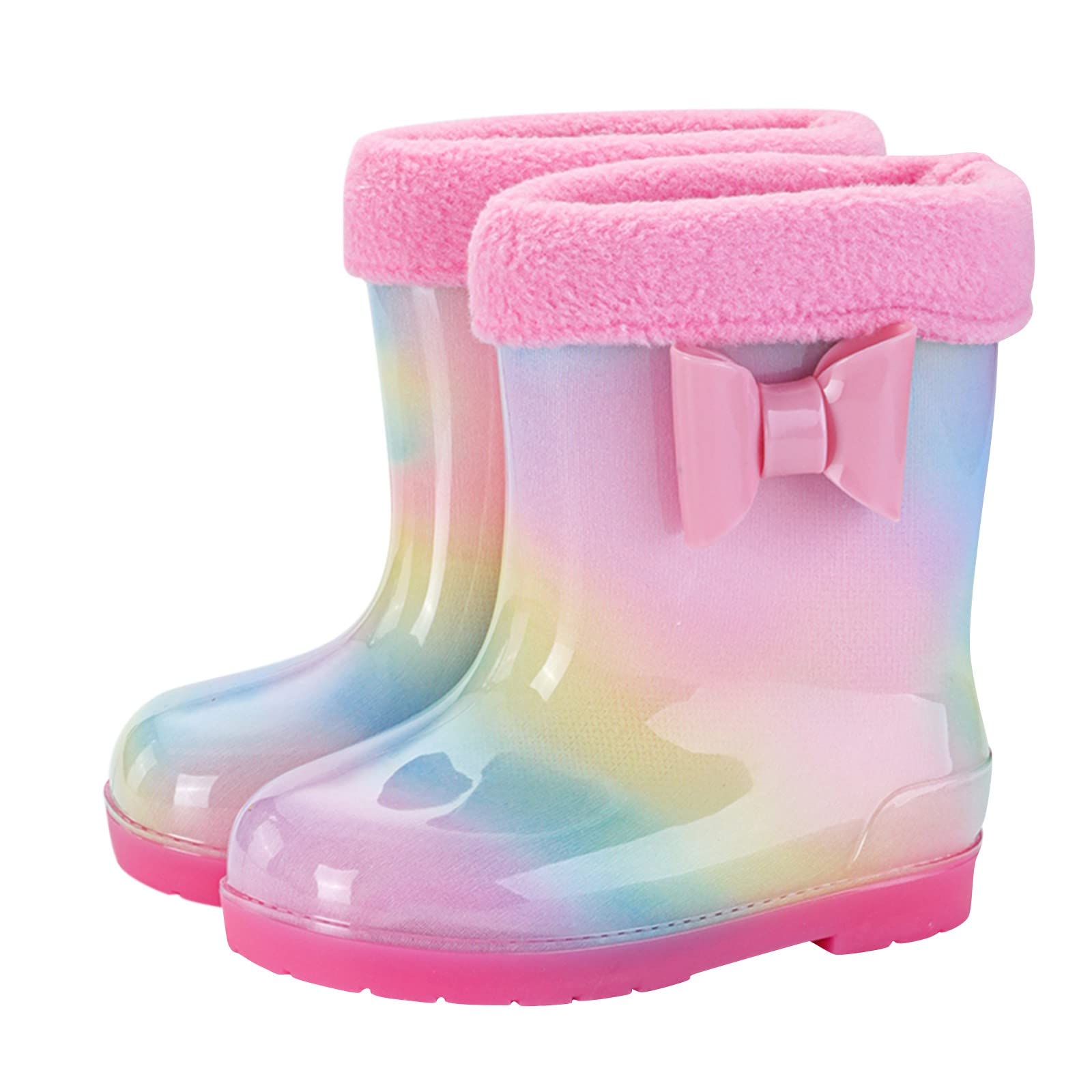 Stivali di gomma per bambini, stivali da pioggia per bambini, scarpe da pioggia per bambini, comode da pioggia, antiscivolo, impermeabili, per primavera, estate, per bambini