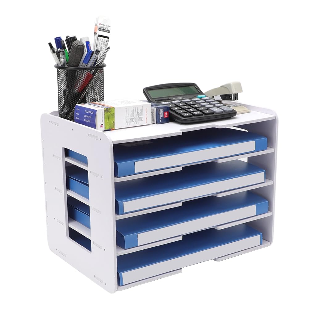 Gohytal Office File Tray, Letter Tray Organiser, A4 Paper Organisers Desk Tidy Organiser