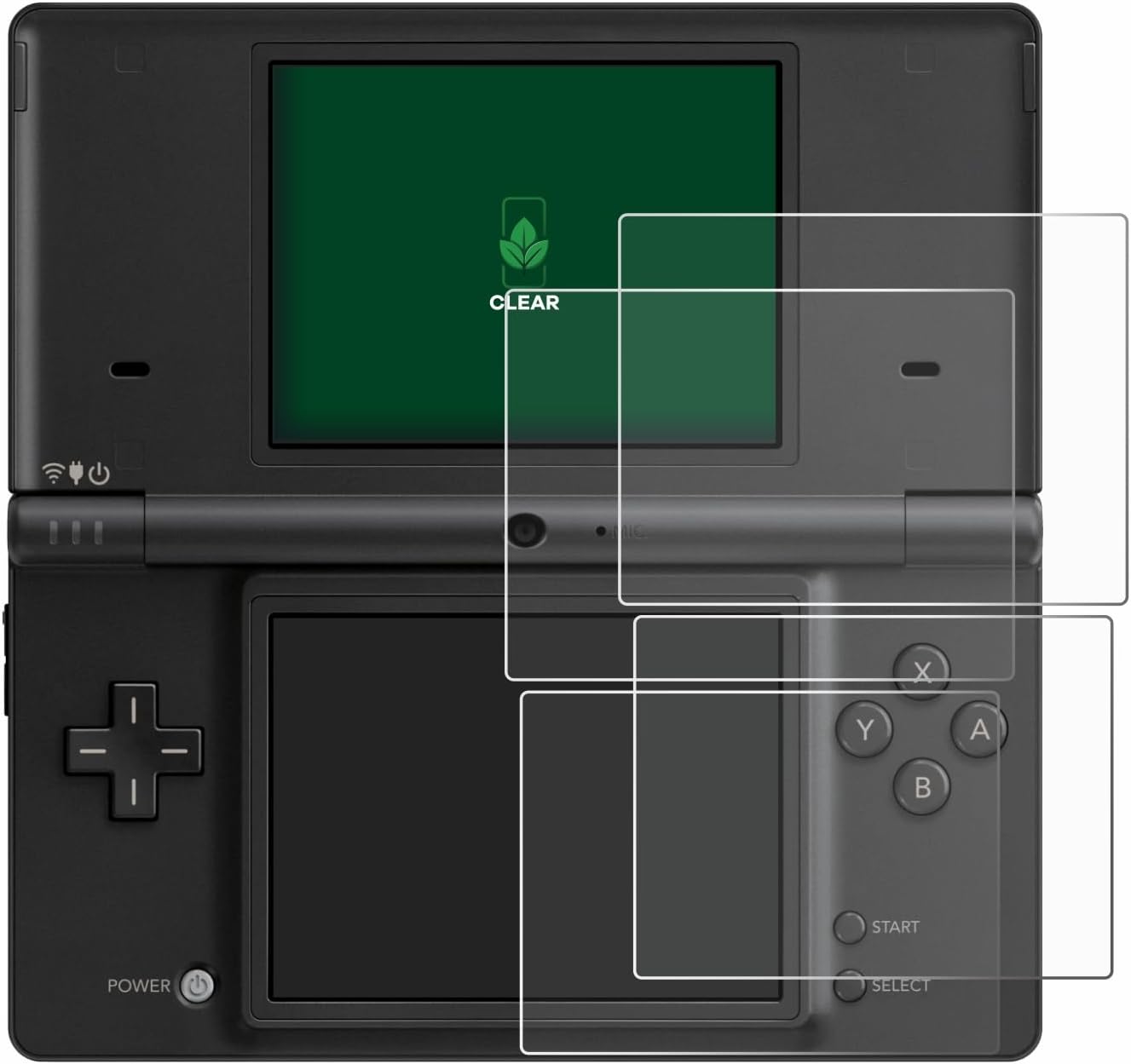 (2 Pack Screen Protector Compatible with Nintendo DSi [Sustainable Screen Protection, Clear, Anti-Scratch]