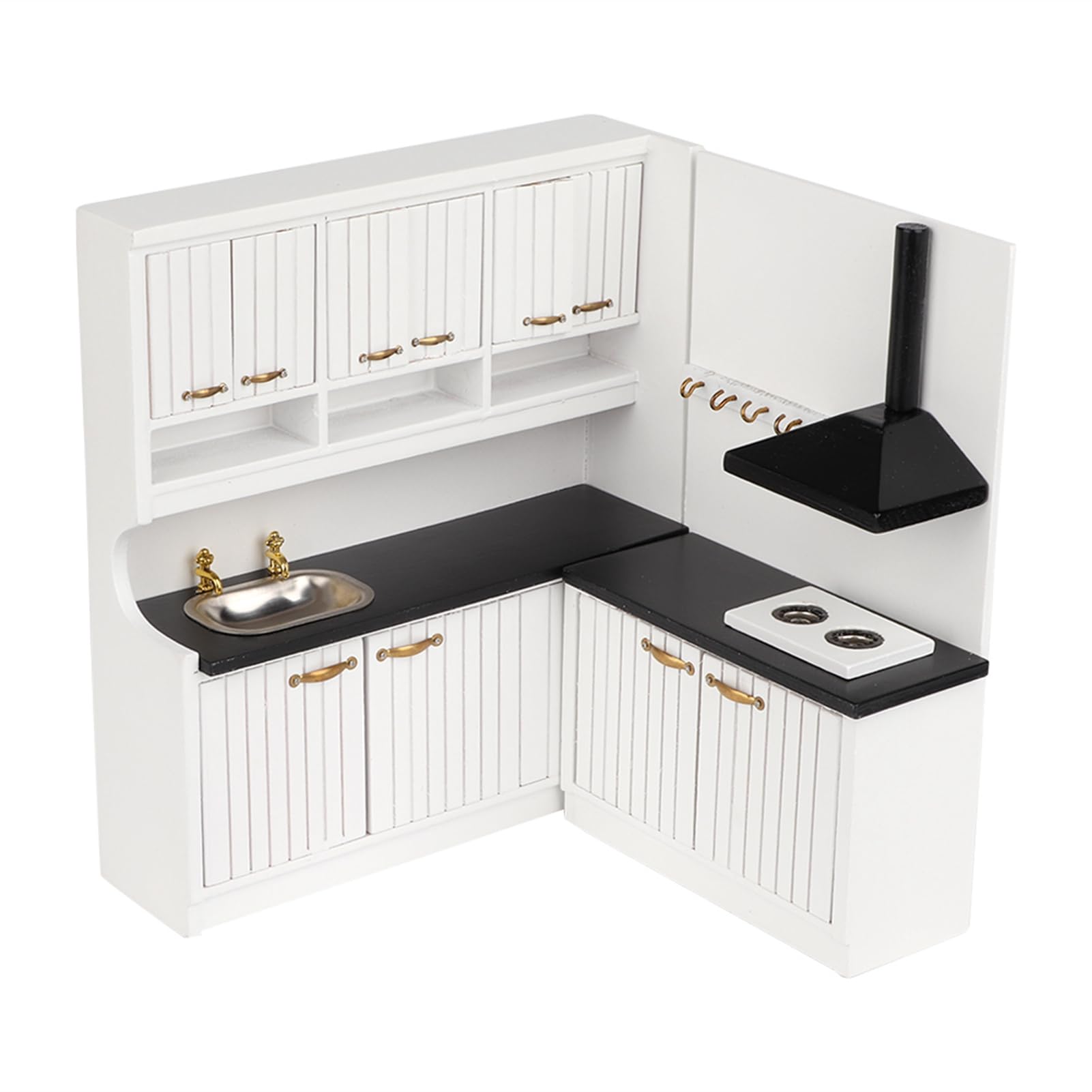 Armoire de Maison de Poupée en Bois, Mini Meubles Modernes