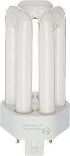 TCP Fluorescent Triple Tube PL Lamp - 18 Watt (1150 Lumens) Soft White (2700K) 4-Pin (GX24q-2 base)