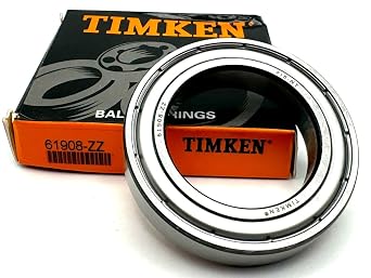 TIMKEN 61908 ZZ DEEP Groove Ball Bearing, Metal Shielded 6908 40X62X12 MM