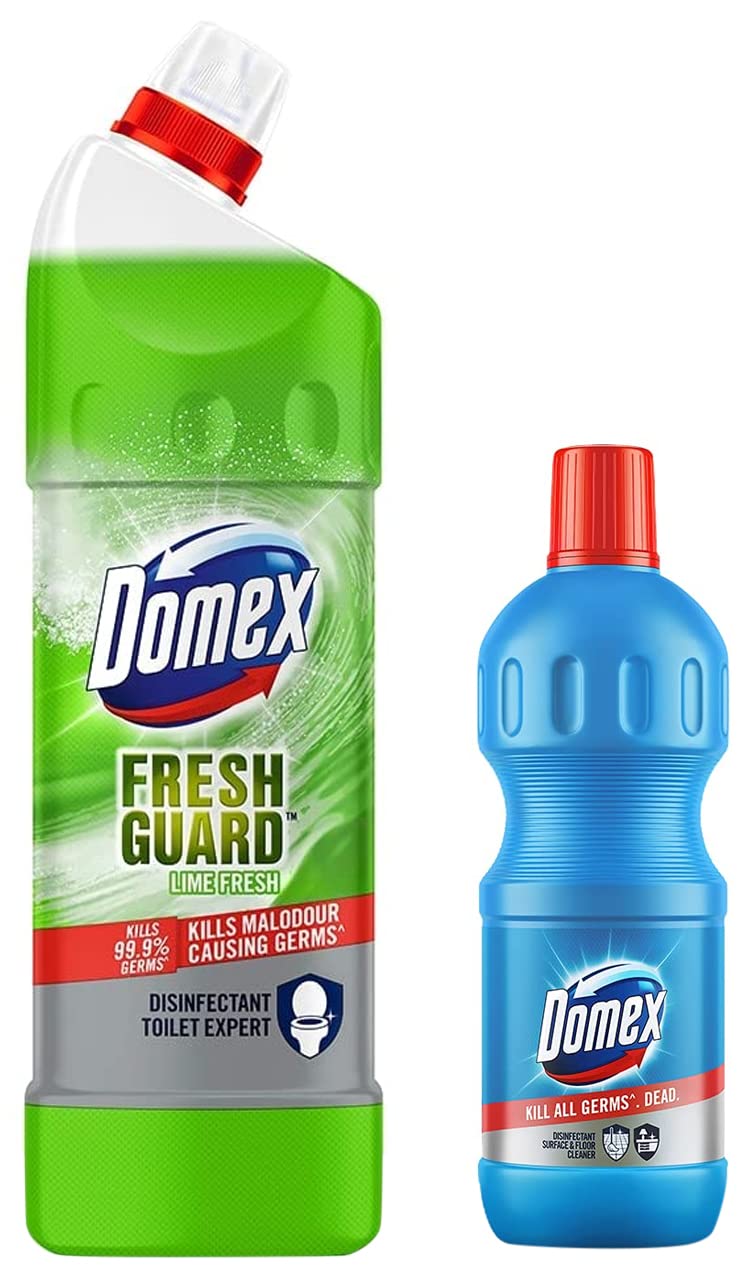 Domex Toilet Cleaner Lime Fresh, 1L, (DACN1N0) & Domex Disinfectant