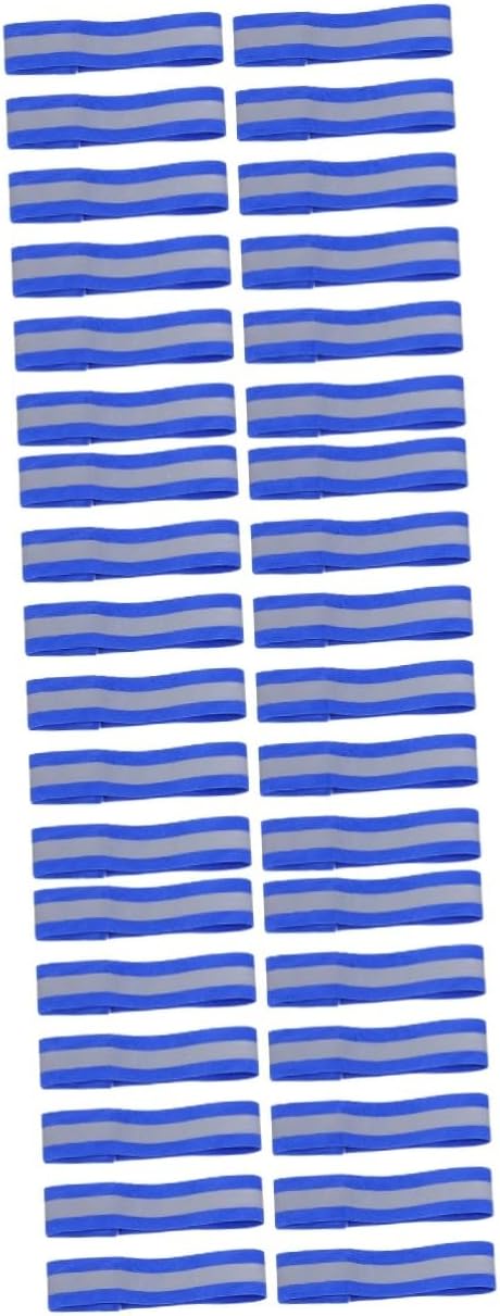 Mikikit Outdoor Reflective Bracelets for Night Running Cycling and Jogging Fluorescent Armbands for Enhanced