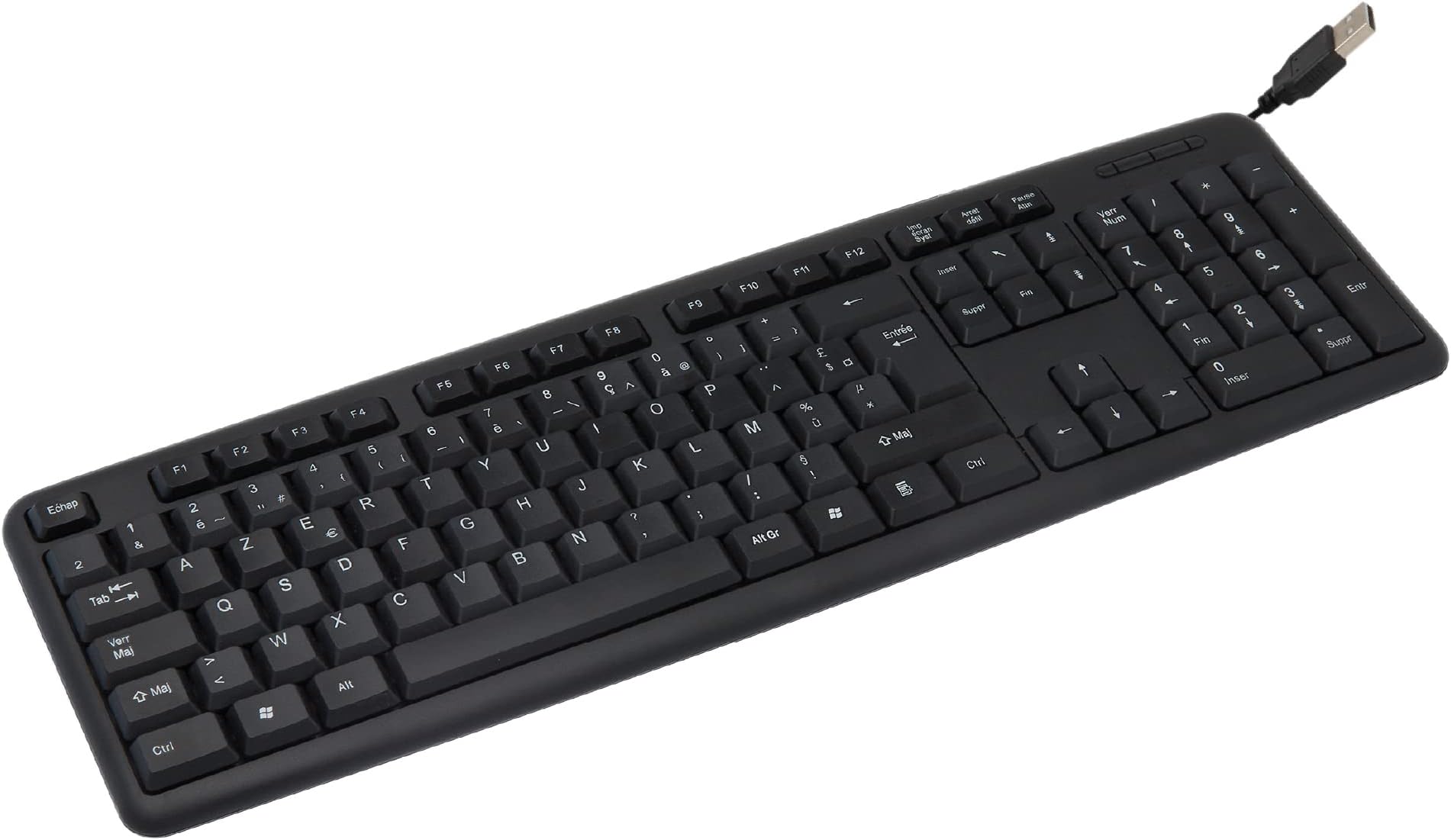 Clavier USB Logitech K120 - Silencieux, Étanche Et Confortable Pour Bureau | Format Standard QWERTY US