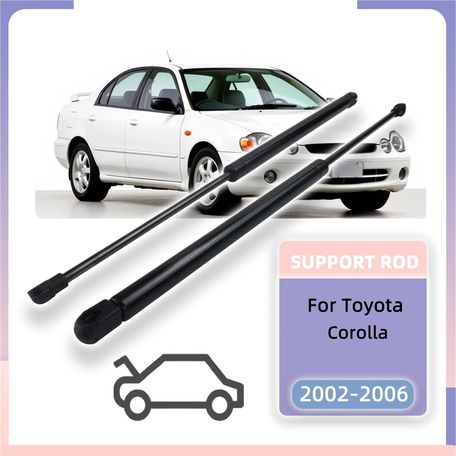 Boot Struts Podpora Amortyzatora Pasuje Do Toyoty Corolli 2002-2006 OE SG367014 8151RP 8177126011, Podpora Podnośnika Maski Przedniej, Sprężyny Gazowe