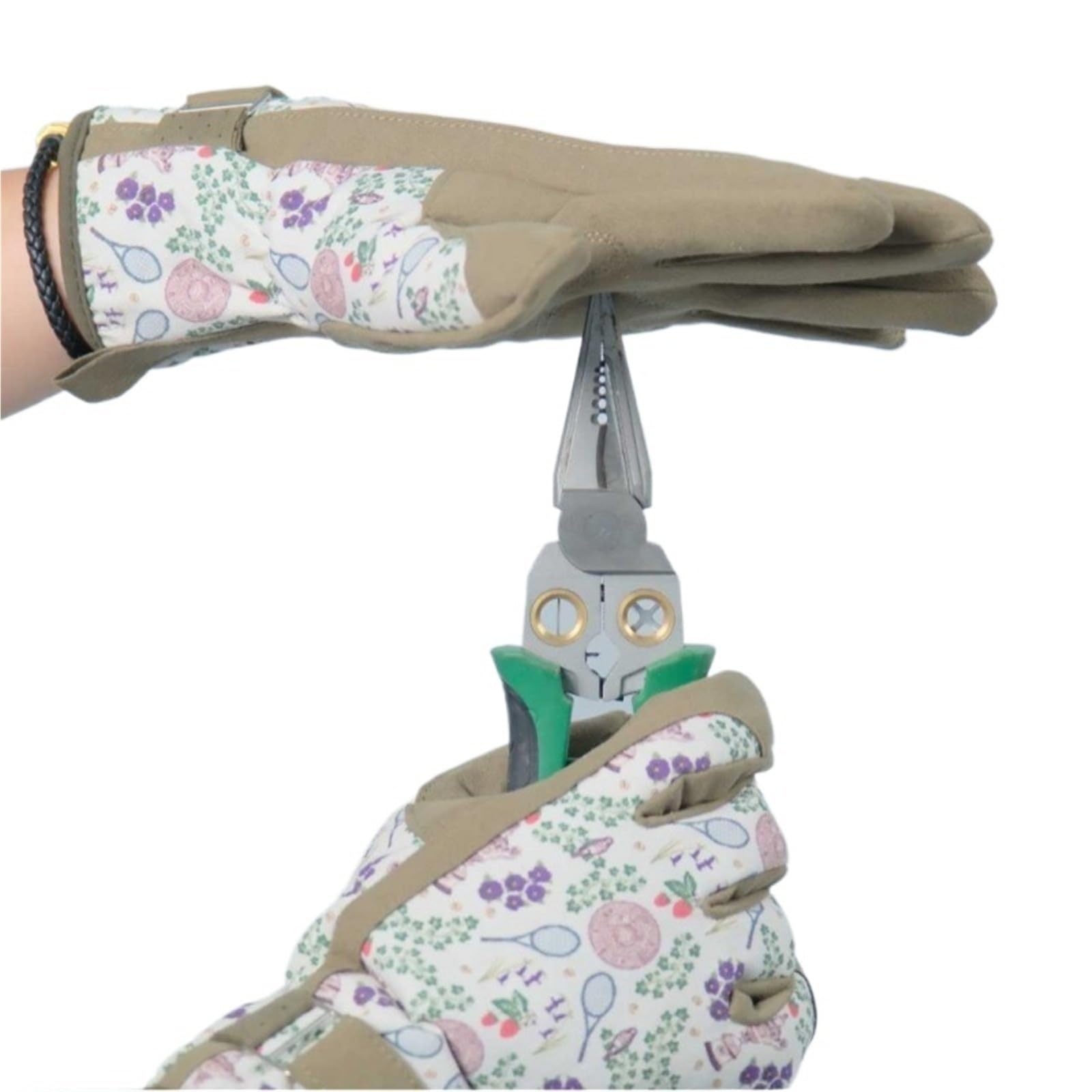 Generico Guanti Protettivi Antispine, Guanti Antiscivolo in Tessuto Stampato Elastico for Giardinaggio Agricoltura Silvicoltura Zootecnia