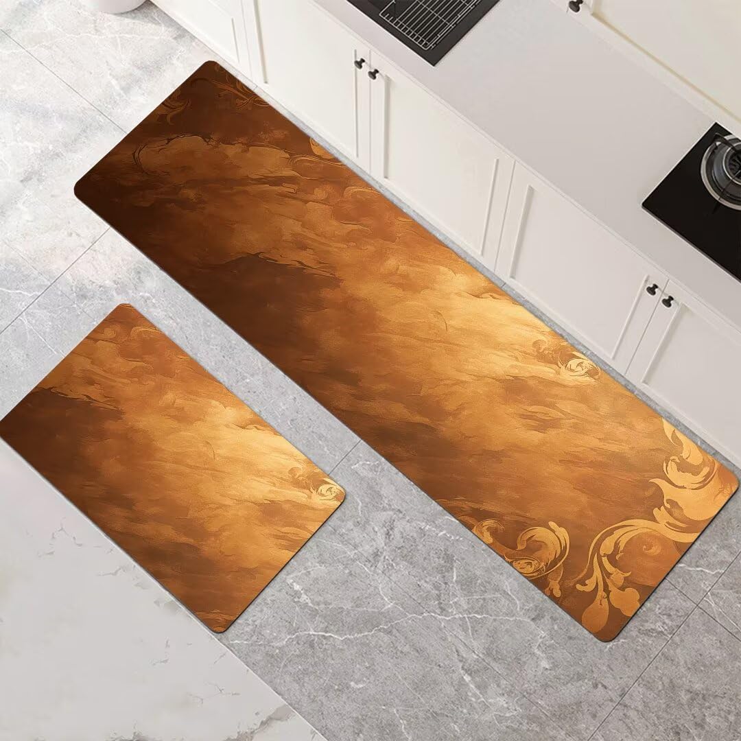 Alfombras cocina lavable antideslizante y alfombra baño secado rapido pack de dos