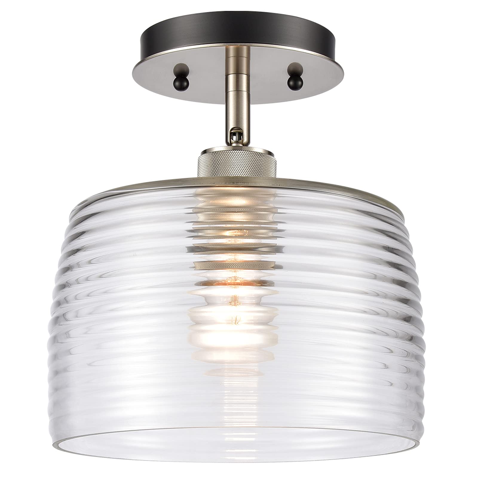 Buy EMAK Farmhouse Ceiling Light Fixture Semi Flush , 8.66" Pendant