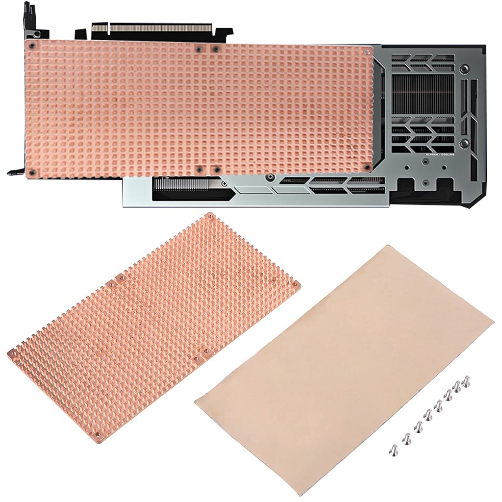 Graphics Card Back Heat Sink GPU Cooler Copper Cooling Cards GPU Block Backplate for 3080 3090