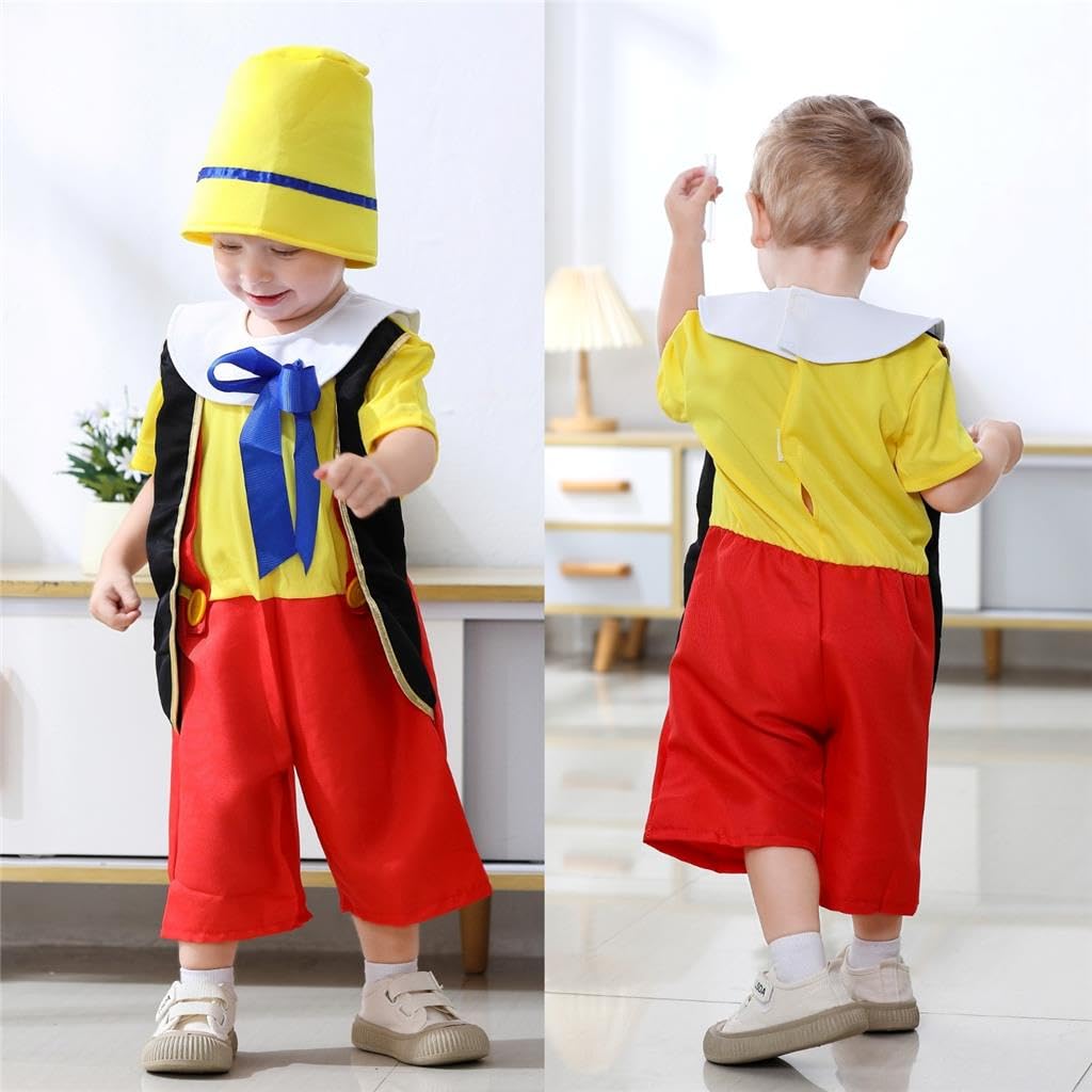 Lito Angels Vestito Costume Carnevale da Ragazzo inglese con Cappello e Naso per Bambino Taglia 2-8 anni (X, M, L, XL)
