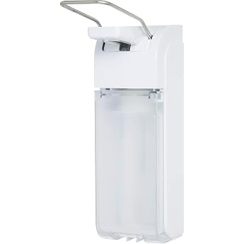 Universal Arm Lever Dispenser for 500 ml or 1000 ml Euro Bottles White Version 2