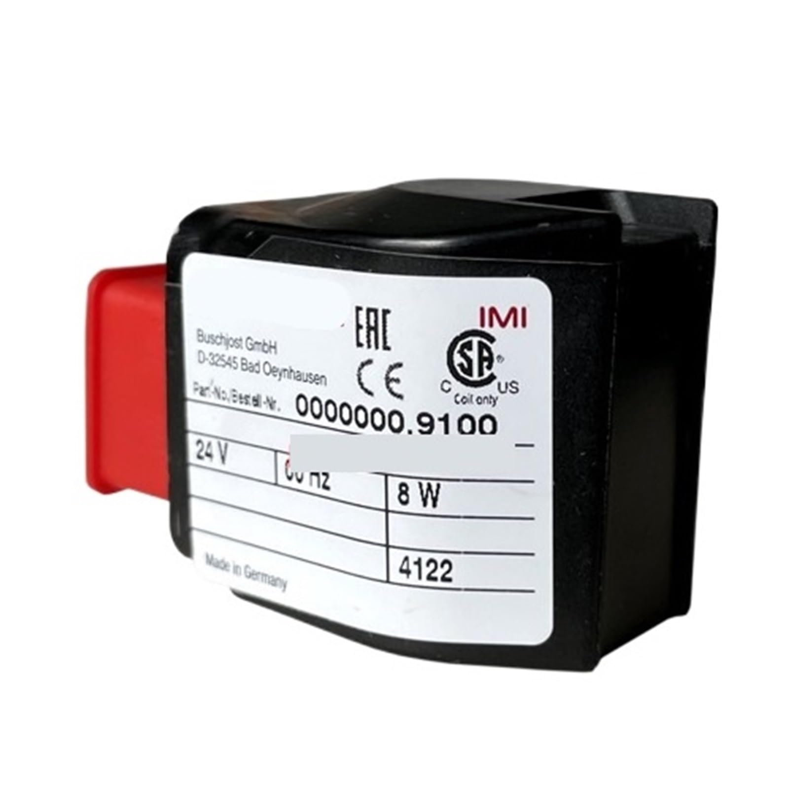 Bobine d'électrovanne 9100.024.00 pièce de rechange 24v pour valve pneumatique
