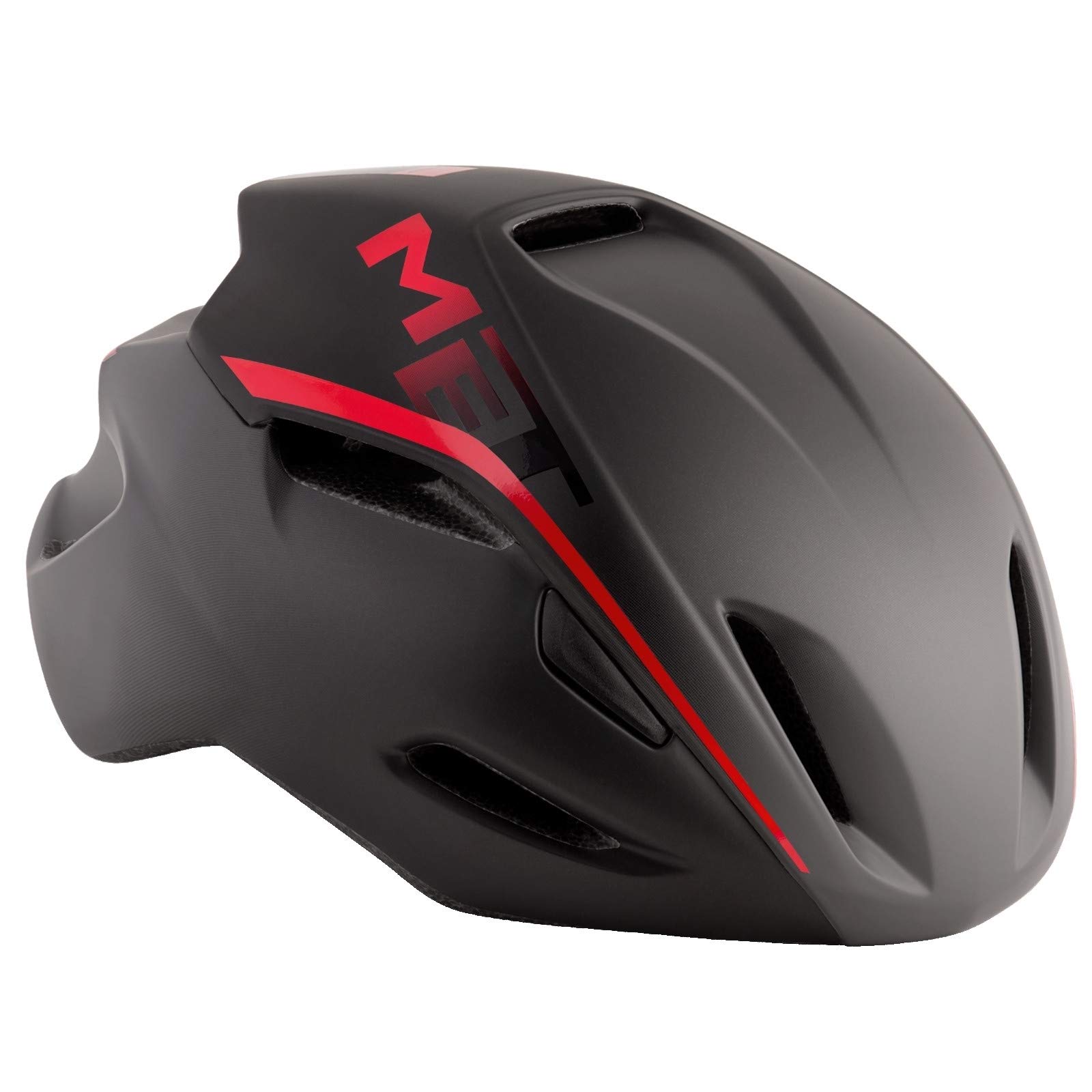 MET MANTA BLACK AND RED ROAD CYCLE HELMET