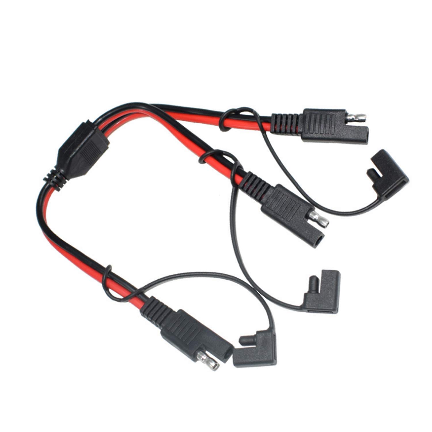 10AWG SAE Splitter Cable – 1 To 2 Extension For Solar Panels, Batteries & Automotive Use