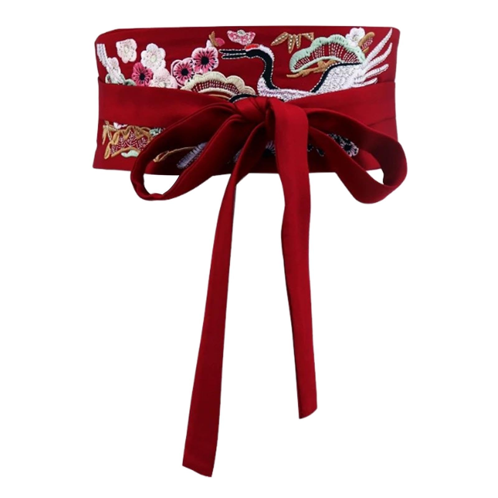 Kimono Robe Obi Belt Elegance Accessories for Festivals Tea Ceremonies Dress Red-image-42