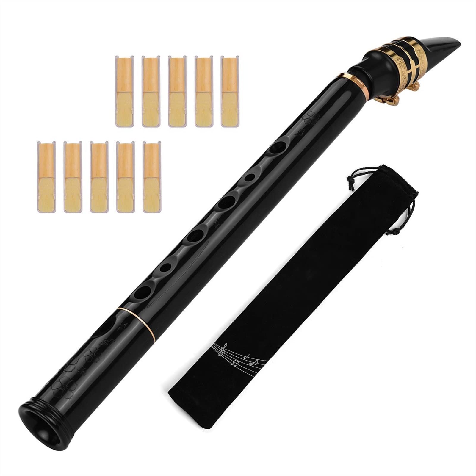 Saxofón Profesional C Key Mini Saxofón De Bolsillo Sax Material ABS Instrumento De Viento De Madera