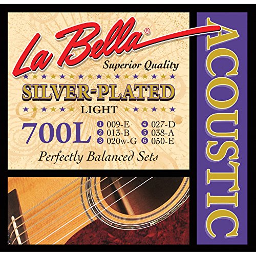 Labella 710L – Jeu de cordes guitare acoustique Silk&Steel – Light 11-51 - Les Beatles, Paul McCartney, John Lennon, RIngo Starr, George Harrison Labella 710L - Jeu de cordes guitare acoustique Silk&Steel - Light 11-51