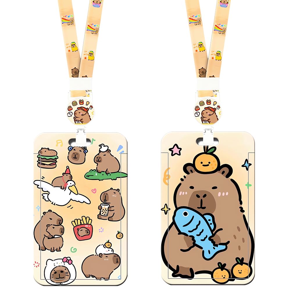 Porte Badge Tour De Cou, Capybara Cordon Tour De Cou Avec