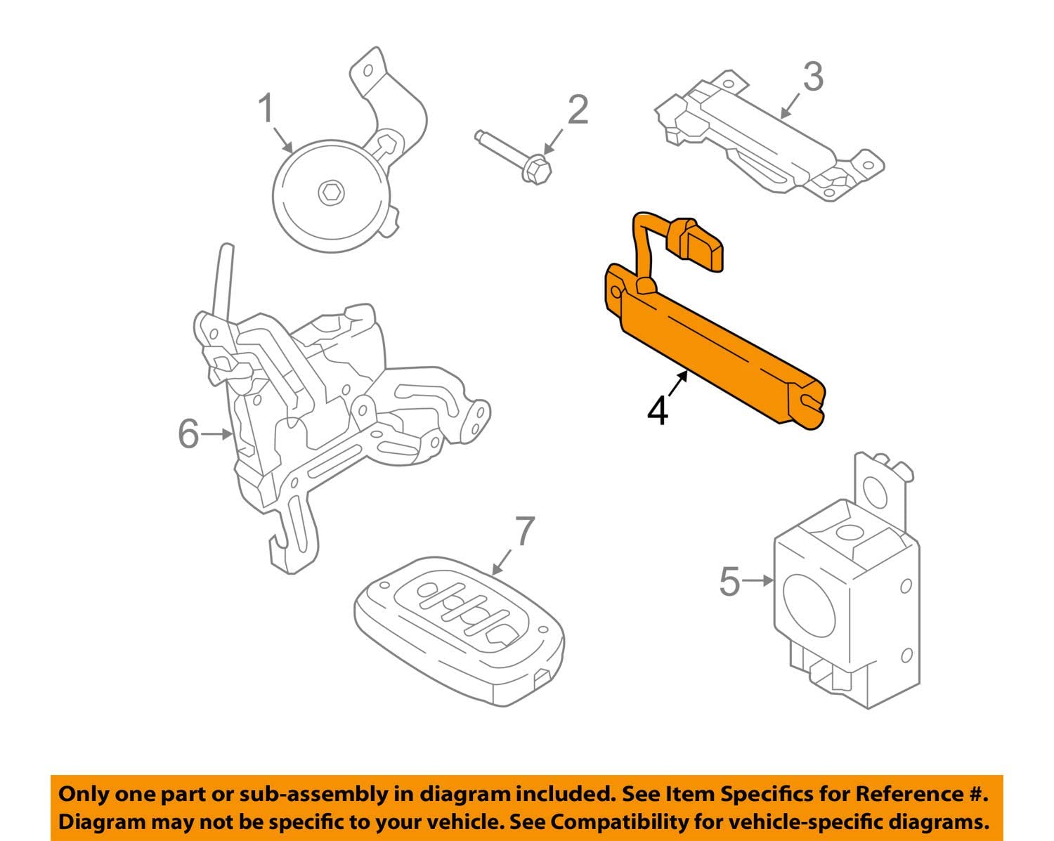 Genuine OEM 95420-D3300 Antenna - Smartkey / 95420D3300 for Hyundai Tucson 16-21