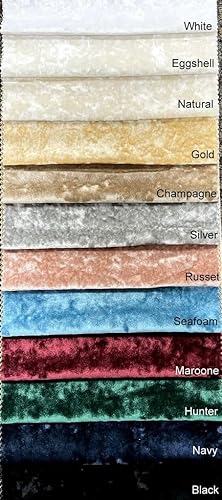 Miniatura 2 de Gold Riverdale - Tela de terciopelo triturado, 118 pulgadas de ancho, ideal para tapicería para entrenadores y sillas, cortinas, almohadas, fundas